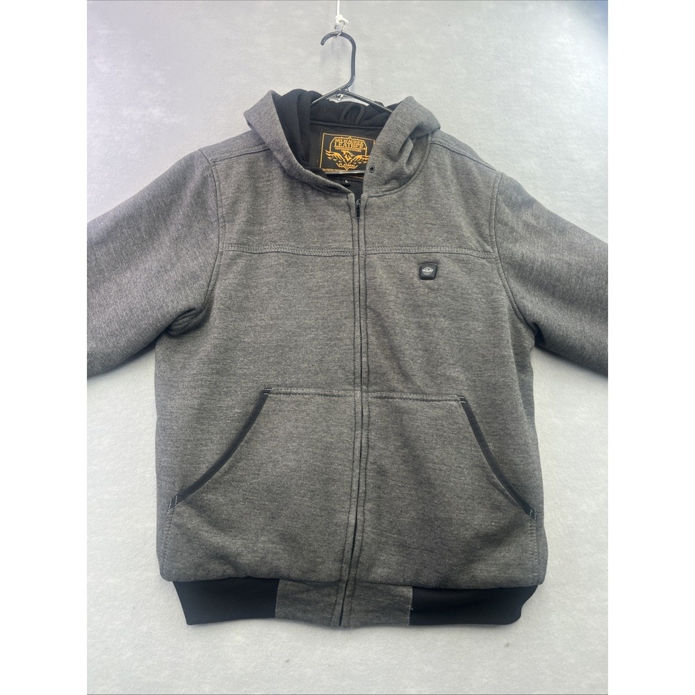 Milwaukee Leather Jacket Hood Women L Black Platinum Heated Hoodie Battery Pack - Picture 6 of 16